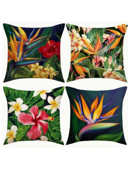 Housse de Coussin fleurs tropicales Tahuata