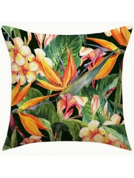 Housse de Coussin fleurs tropicales Tahuata