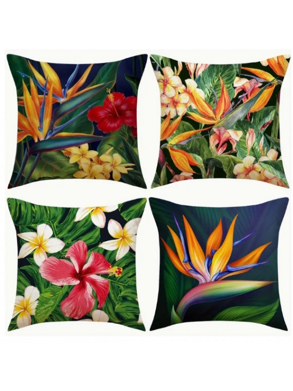 Housse de Coussin fleurs tropicales Ua Pou