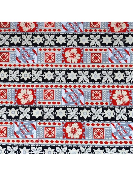 Tissu Rouge claire coton Moderne Tapa