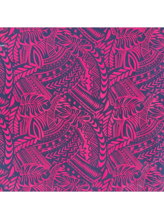 Tissu rouge et noir Tatouage Polynésien