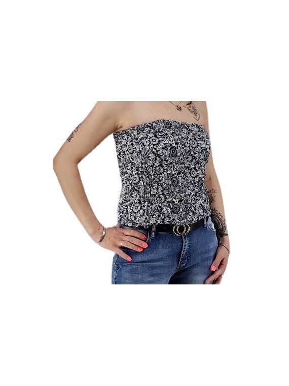 Bustier froncé femme popenoo