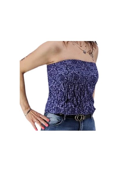 Bustier pourpre froncé femme popeno
