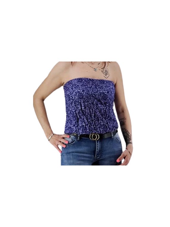 Bustier pourpre froncé femme popeno