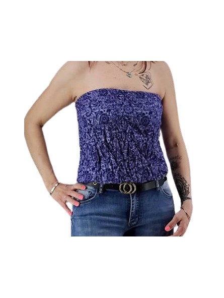 Bustier pourpre froncé femme popeno