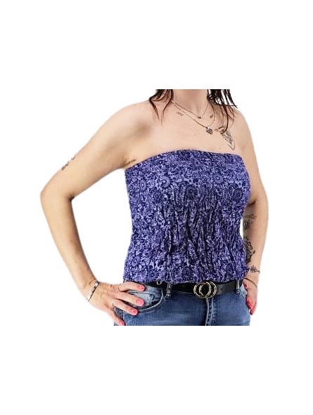 Bustier pourpre froncé femme popeno