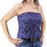 Bustier pourpre froncé femme popeno