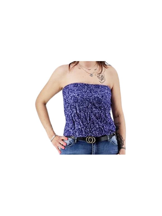 Bustier pourpre froncé femme popeno