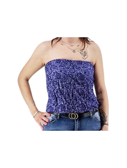 Bustier pourpre froncé femme popeno