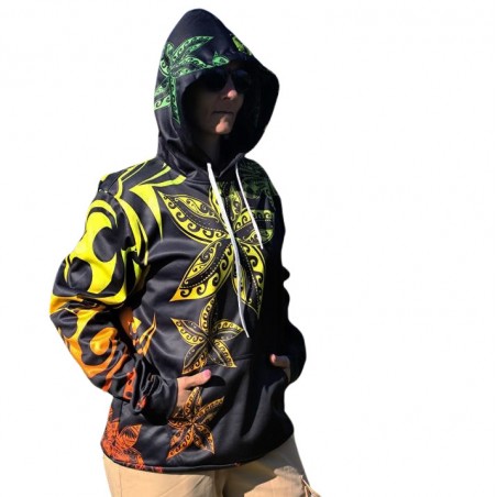 Sweat Shirt Pull capuche  mixte full color  Tiaré