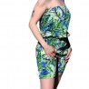 Combi-short bleu Bustier Huahiné