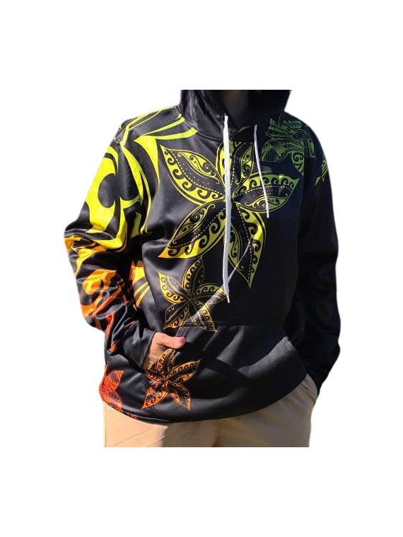 Sweat Shirt Pull capuche  mixte full color  Tiaré