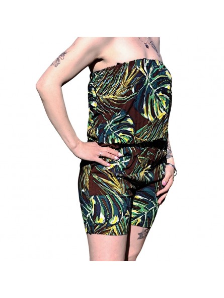 Combi-short Bustier marron Huahiné