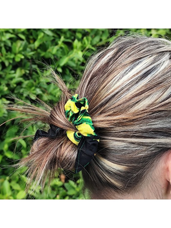 chouchou noir et vert