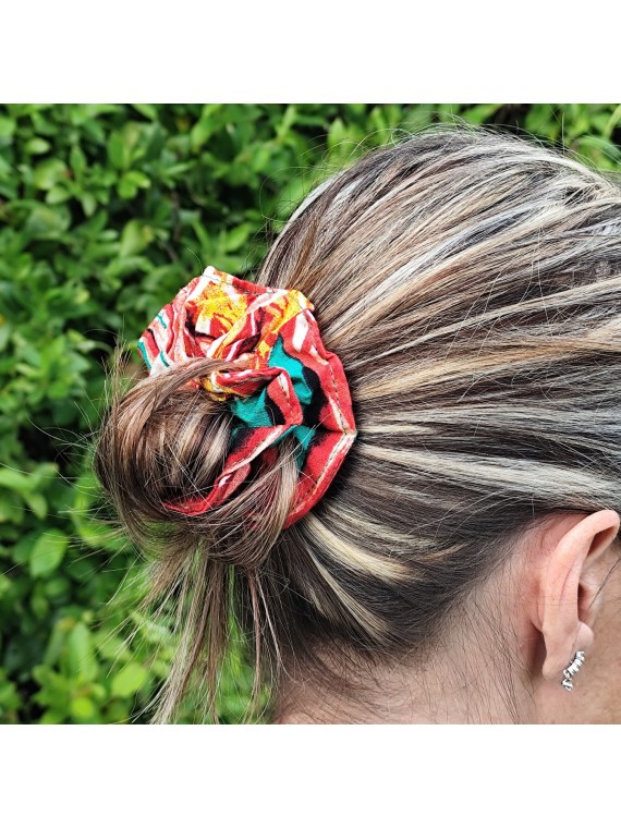 chouchou rouge et vert