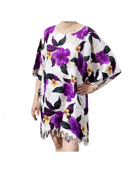 Tunique violette hawaïenne marbel