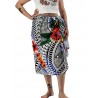 Paréo motifs tatouage samoa couleur bleu