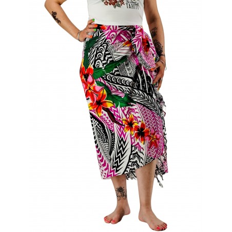 Paréo tatouage samoa violet