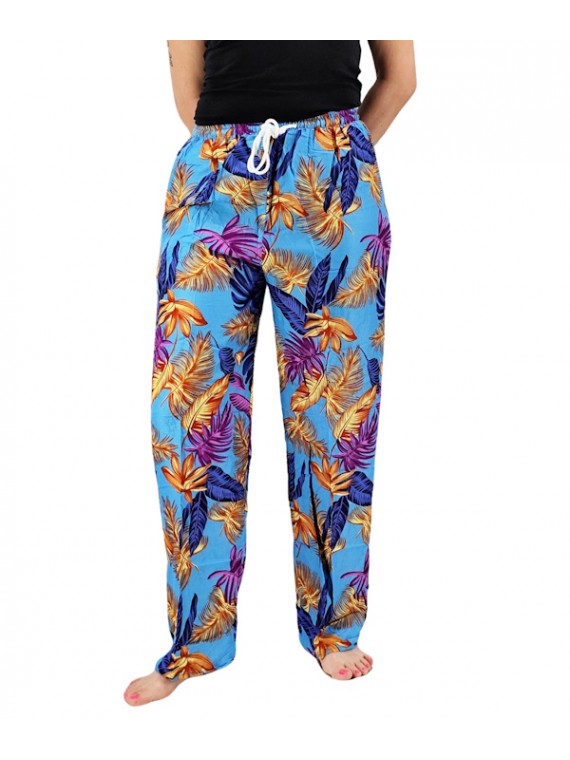 Pantalon de plage turquoise...