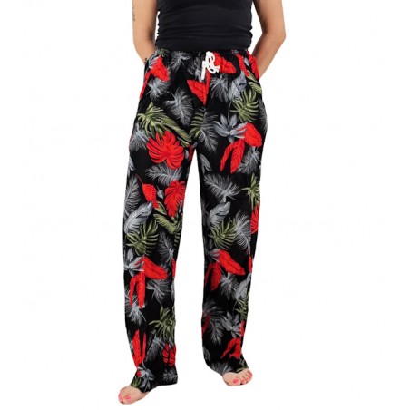 Pantalon de plage Noir et rouge Porinetia