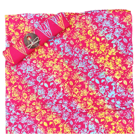 Paréo "Artiste" couleur rose