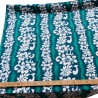 0.8 m de Tissu vert hibiscus line