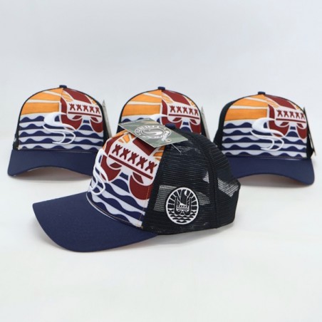 Casquette INVAD TAHITI Tahiti Polynesian Flag noir