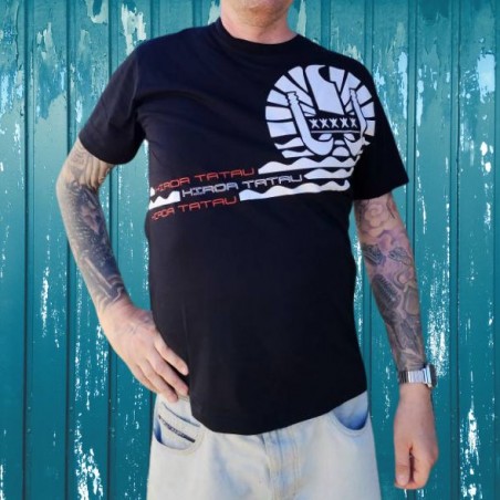 T-shirt Noir HIROA TATAU SPORT
