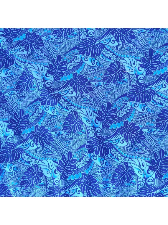 Tissu vert tatouage et feuille de uru
