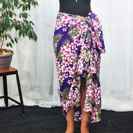 Paréo violet frangipane forest