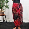 Paréode couleur rouge et noir motifs feuillage