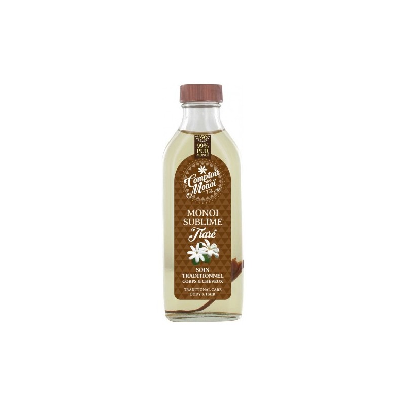 Monoï pure Tiaré 99% - Comptoir des Monoï