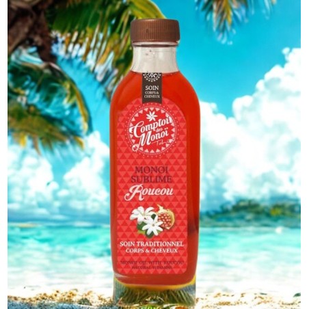 Monoï Rouge au Roucou 100ml - Bronzage Naturel et Soin Corps au Monoï de Tahiti | Comptoir des Monoï