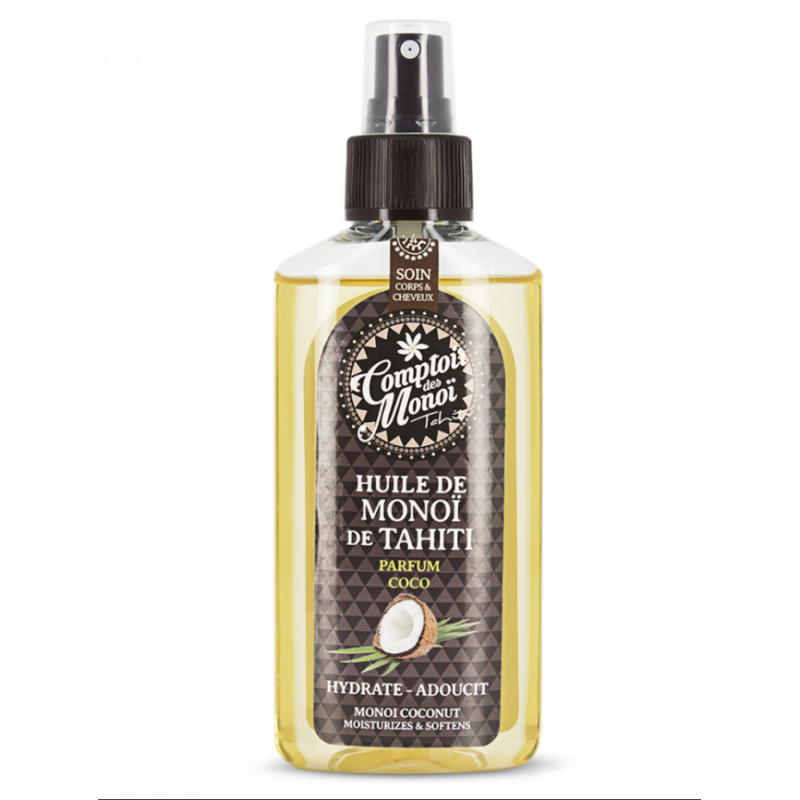 spray d'Huile de Monoï de Tahiti parfum noix de Coco (100mL)