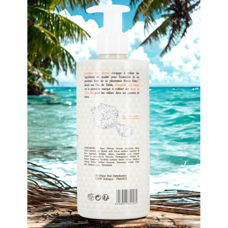 Lait corporel nourrissant à la fleur de Tiaré BIO