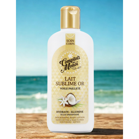 Lait Sublime Or Corps 200ml - Hydratant Scintillant au Monoï de Tahiti A.O. | Comptoir des Monoï