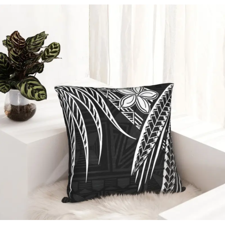 Housse de Coussin tatouage noir et blanc