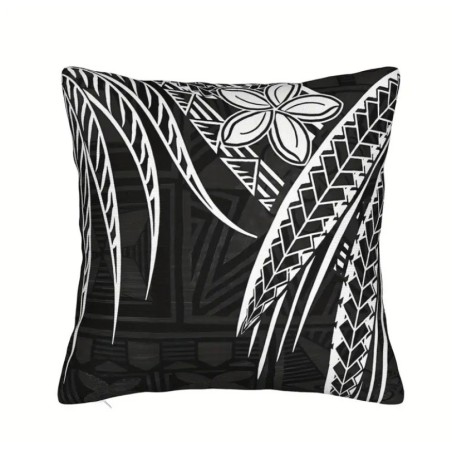 Housse de Coussin tatouage noir et blanc