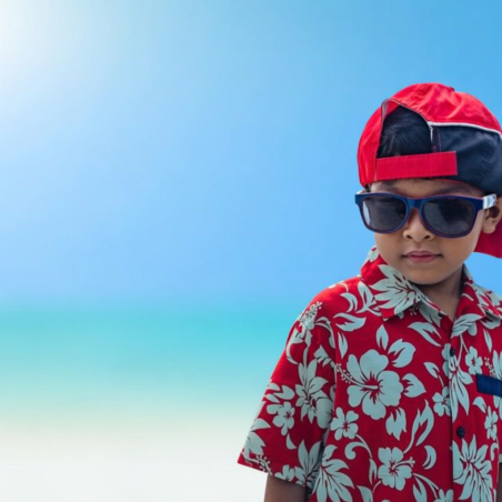 Chemise enfant Rouge Tahiti best seller