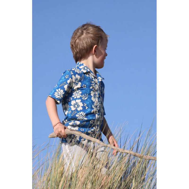 Chemise hawaïenne enfant turquoise Sun Glasses