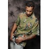 Chemise hawaïenne verte bora bora