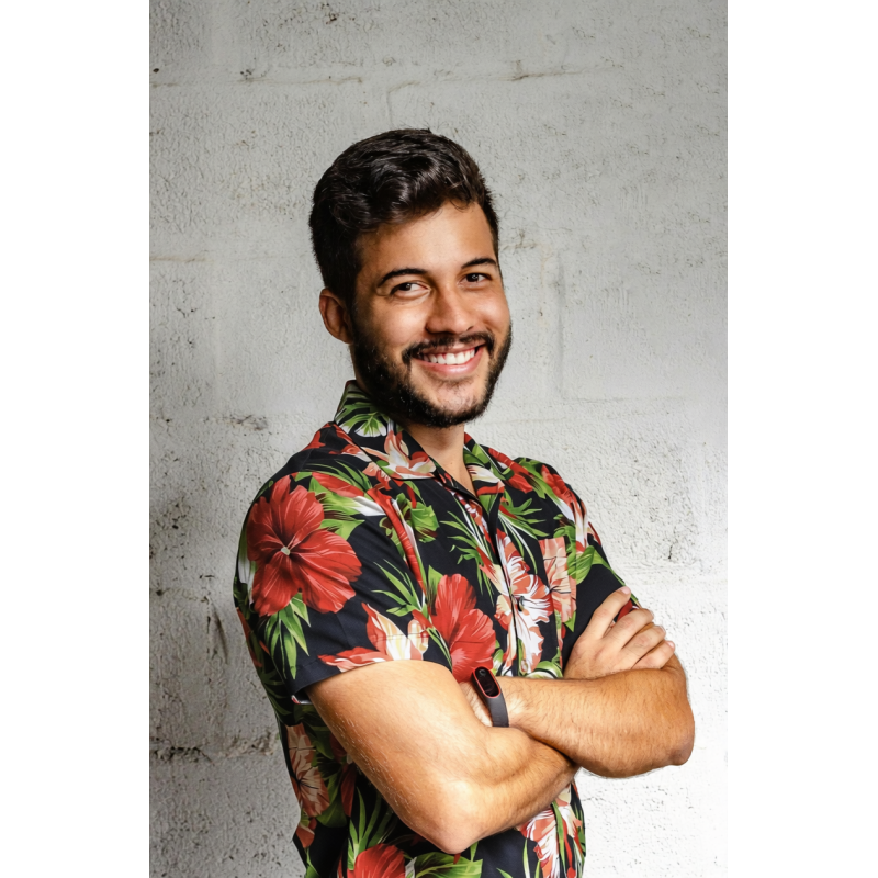 Chemise Hawaïenne noir Maupiti