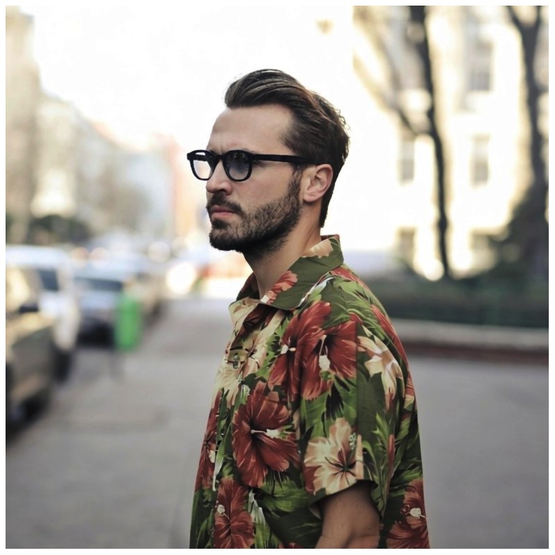 Chemise Hawaïenne verte Maupiti