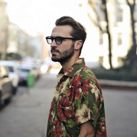 Chemise Hawaïenne verte Maupiti