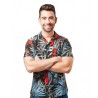 Chemise hawaïenne Apetaï colore noir