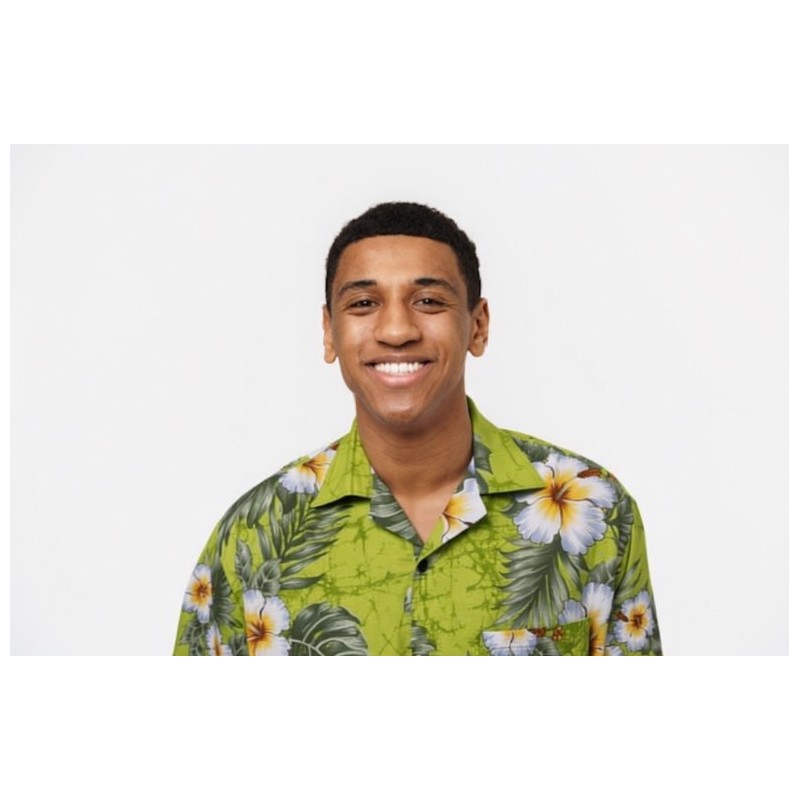 Chemise hawaïenne verte Morea