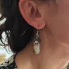 boucle d'oreille en nacre