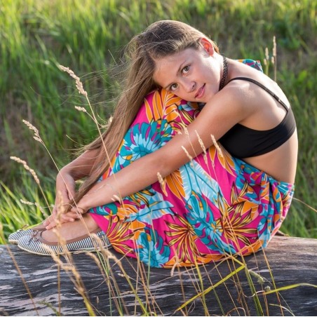 Paréo enfant rose Tetiaroa