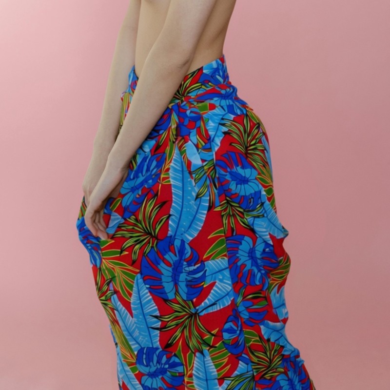 Paréo enfant rouge Tetiaroa