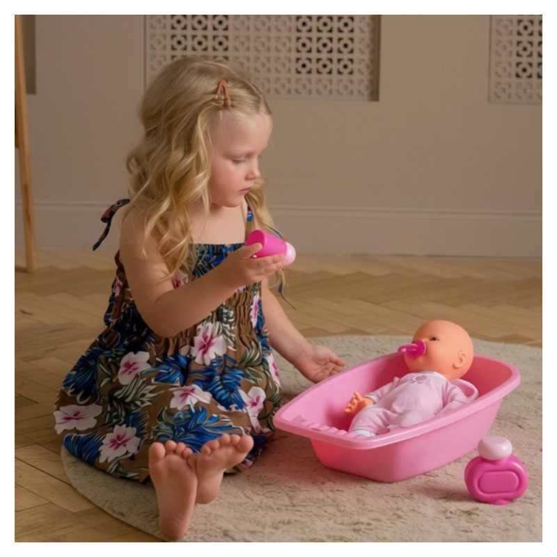 robe enfant couleur marron motifs  petits hibiscus